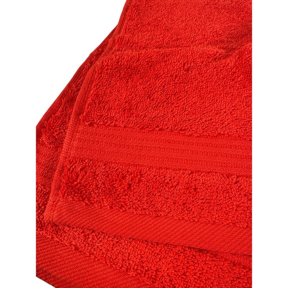 100% Turkish Cotton Washcloth Christmas Holly Berry Red 13’ Set Of 4 - Picture 7 of 7